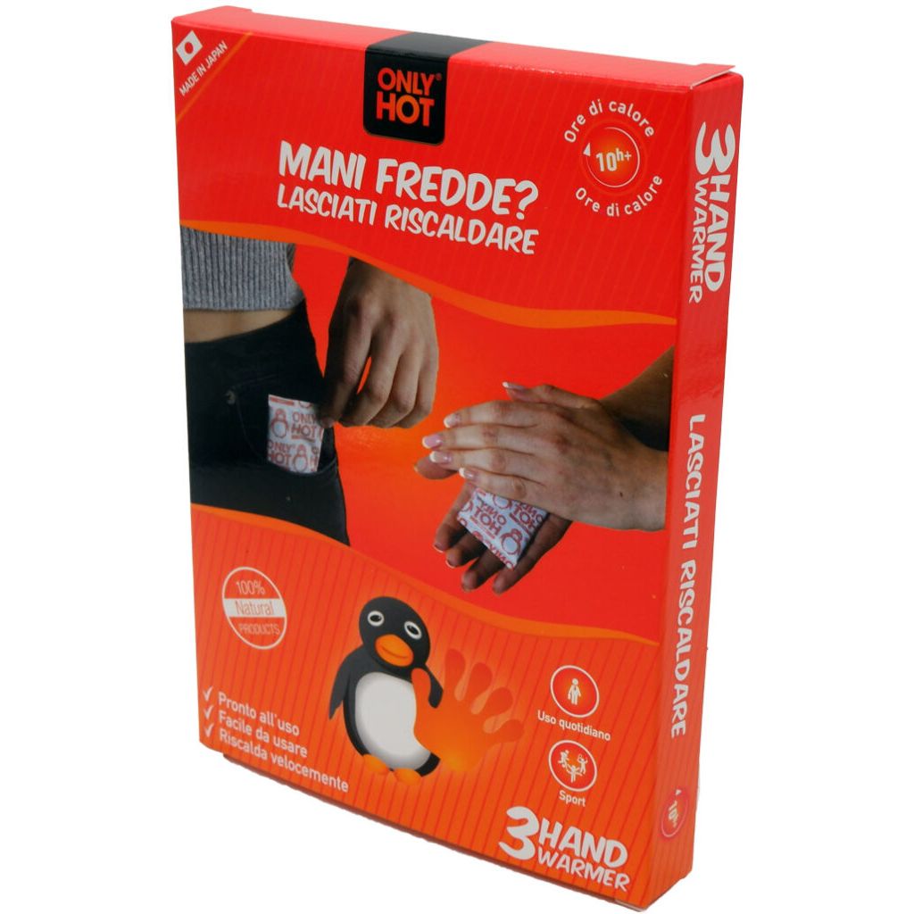 Only Hot Hand Warmer – Scaldamani fino a 10 Ore, 2 Pezzi
