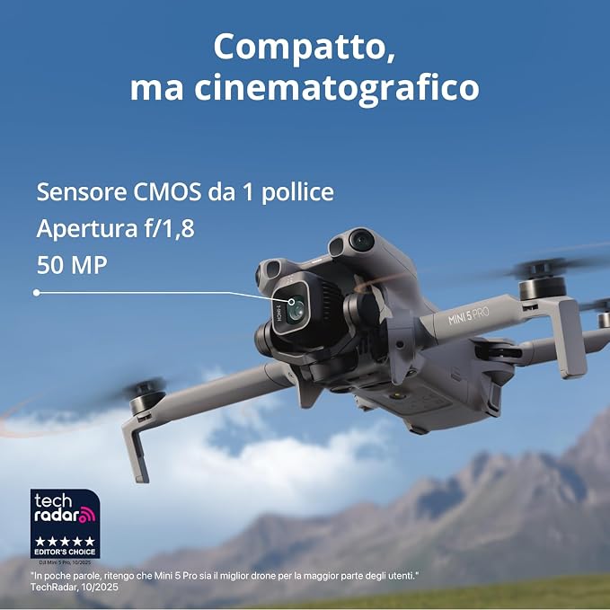 DJI Mini 5 PRO FLY MORE COMBO PLUS (DJI RC2) GARANZIA UFFICIALE NITAL 2 ANNI