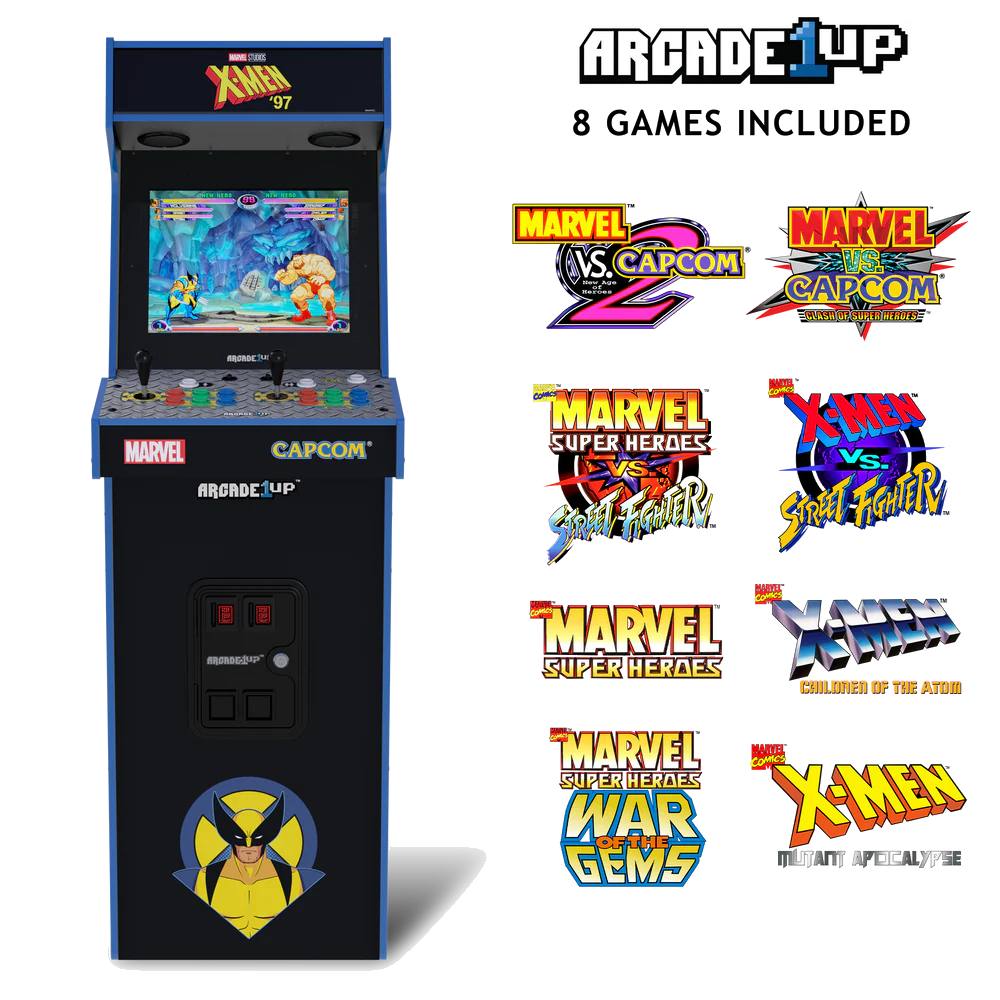 Arcade1UP X-MEN 97 DELUXE ARCADE GAME GARANZIA UFFICIALE POLYPHOTO 2 ANNI