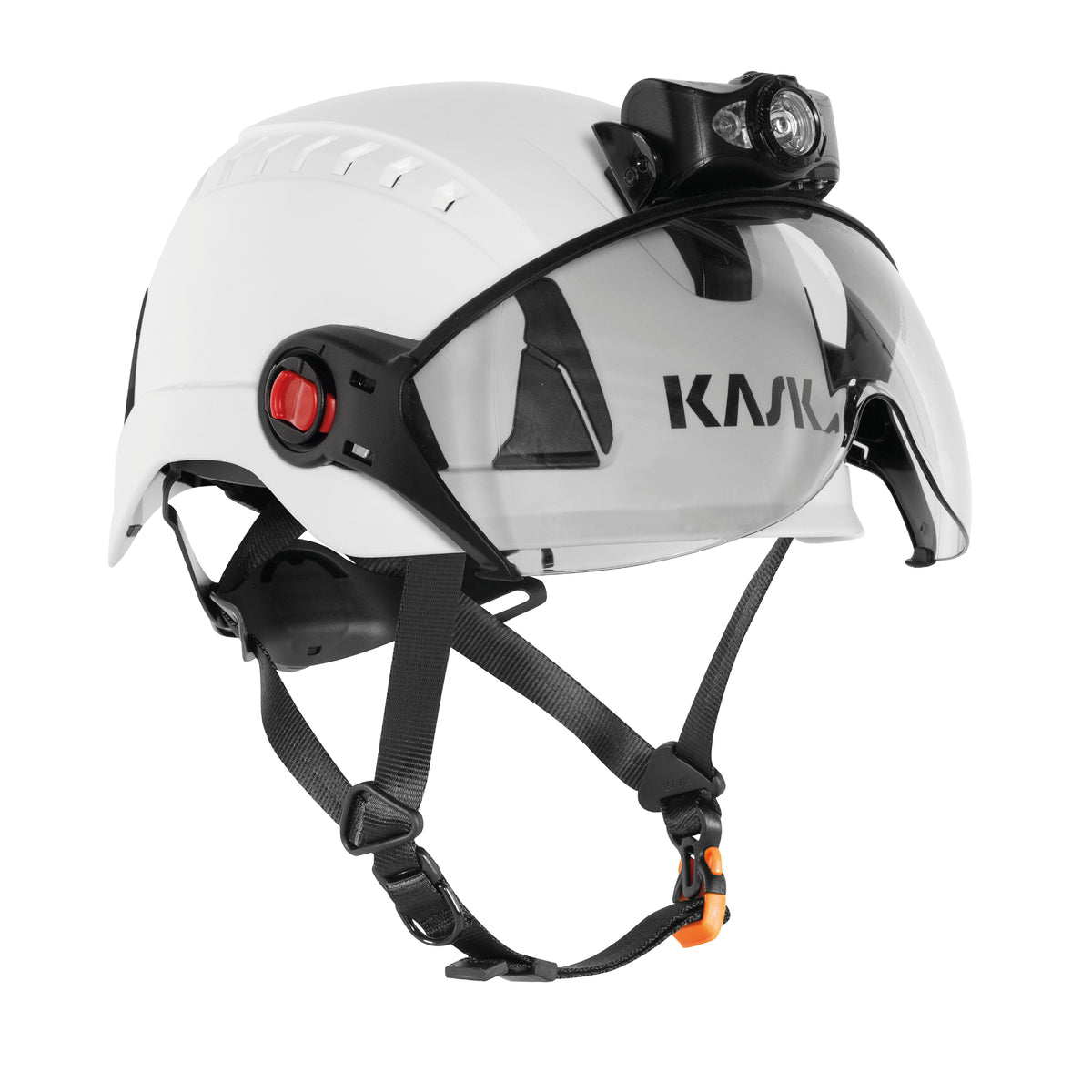 KASK KL-1 / KL-2 – Lampada Frontale LED Ricaricabile per Caschi KASK