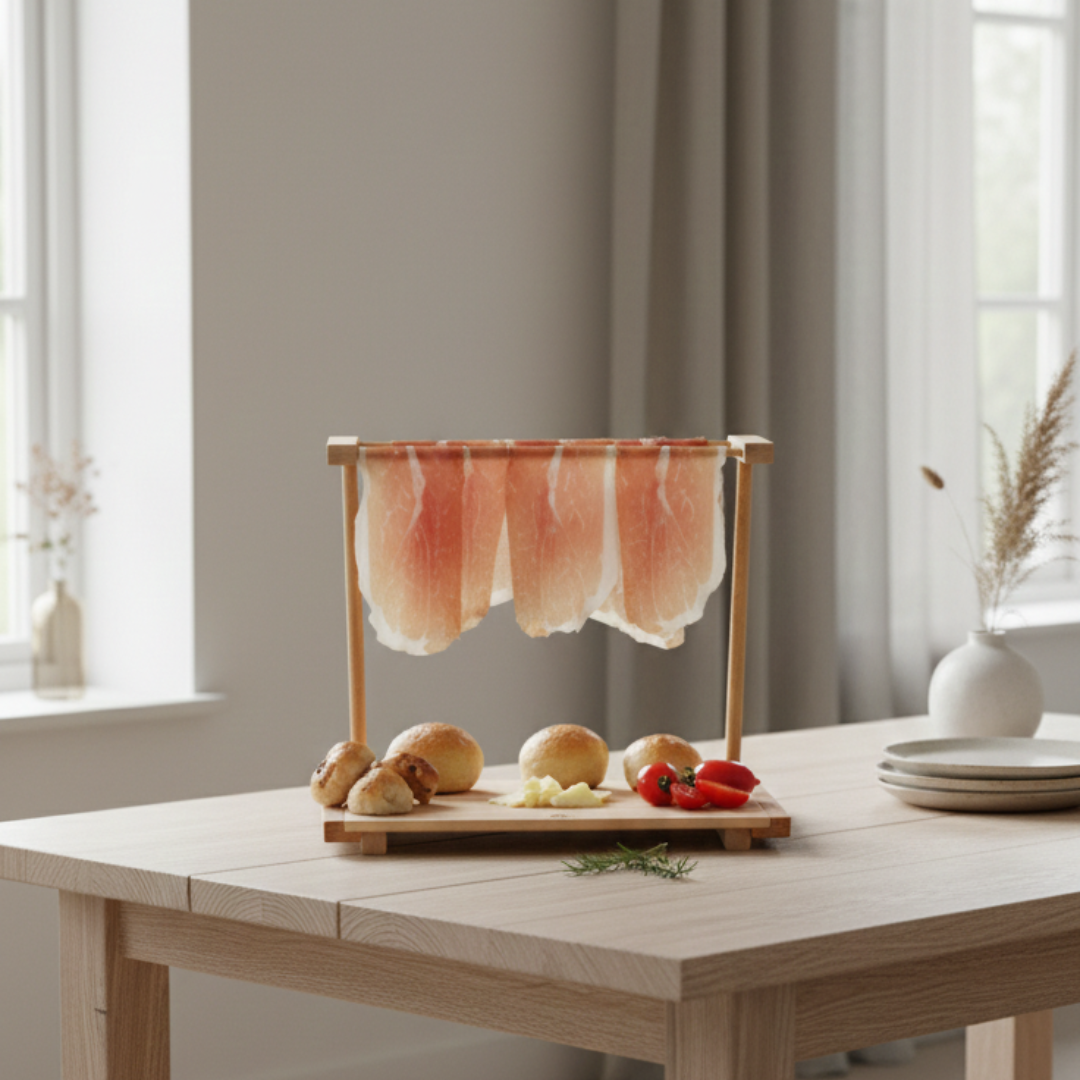 INCA Tagliere Appendi Prosciutto in Legno di Faggio