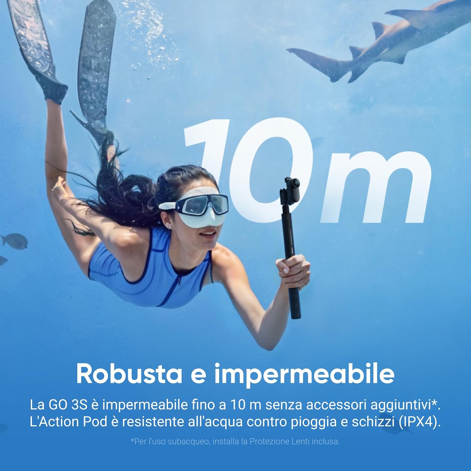 Insta360 GO3S 128GB - GARANZIA UFFICIALE NITAL 2 ANNI