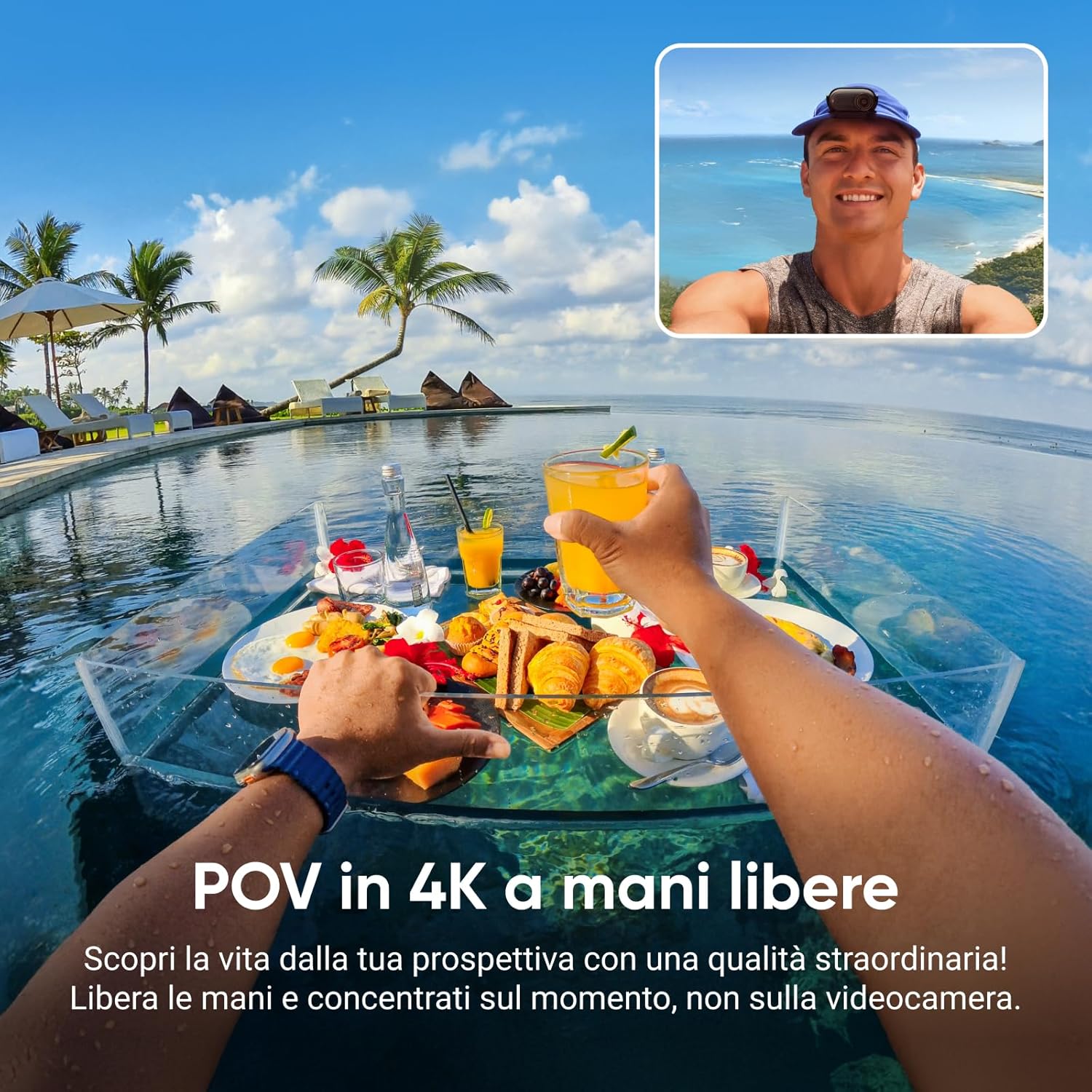 Insta360 GO3S 128GB - GARANZIA UFFICIALE NITAL 2 ANNI