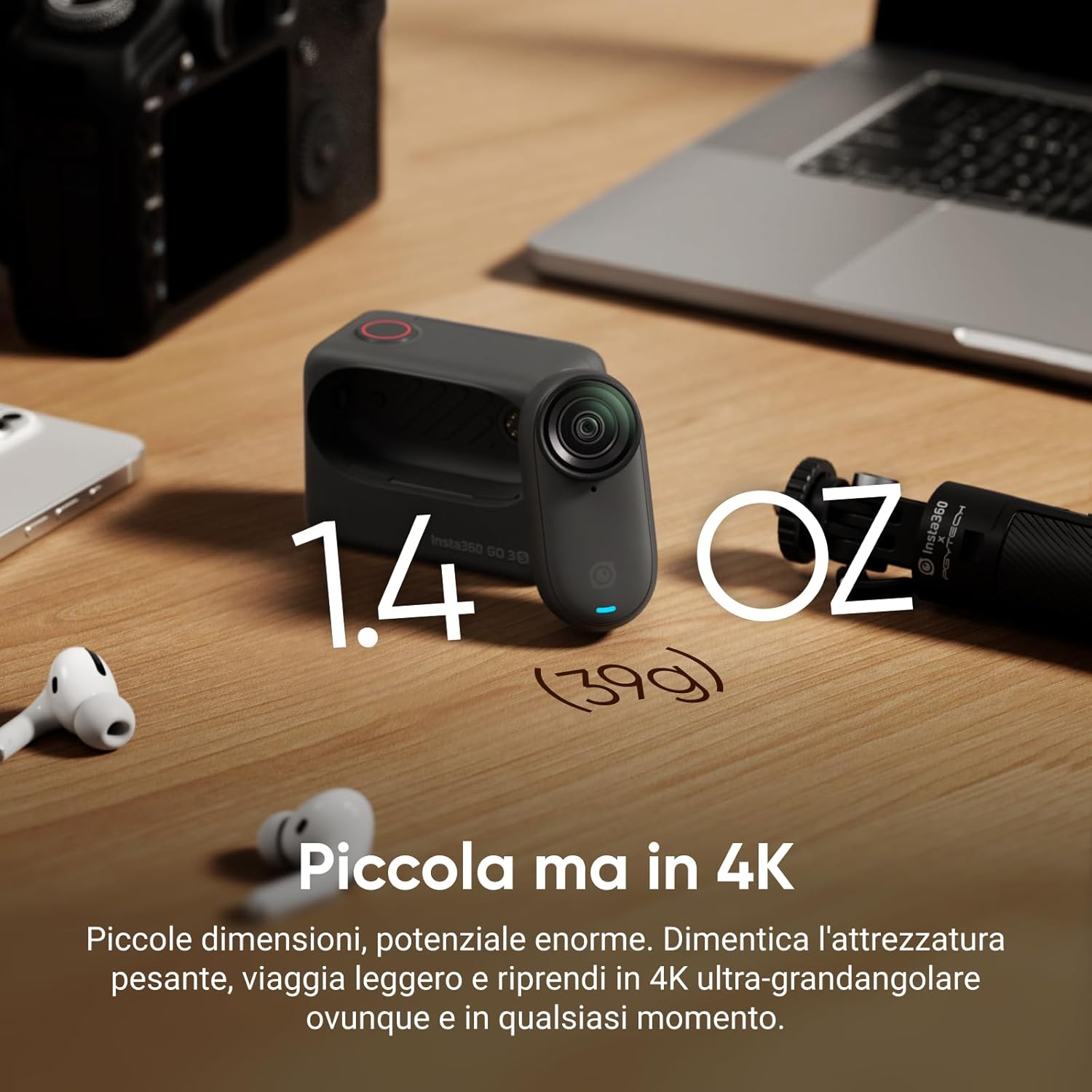 Insta360 GO3S 128GB - GARANZIA UFFICIALE NITAL 2 ANNI