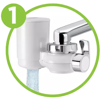 LAICA Genova Filtro per Rubinetto con Tecnologia HYDROSMART™