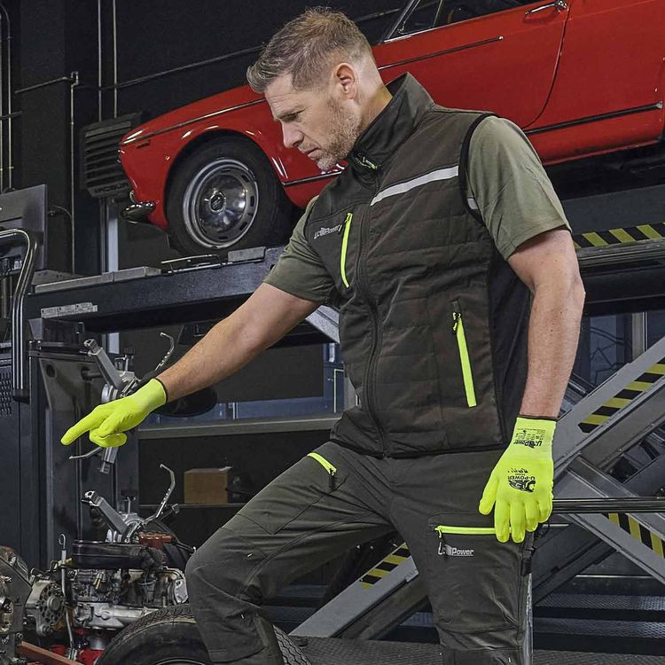 Guanti da Lavoro U-Power ICON Giallo Fluo Touchscreen (EN 388 / EN 407)