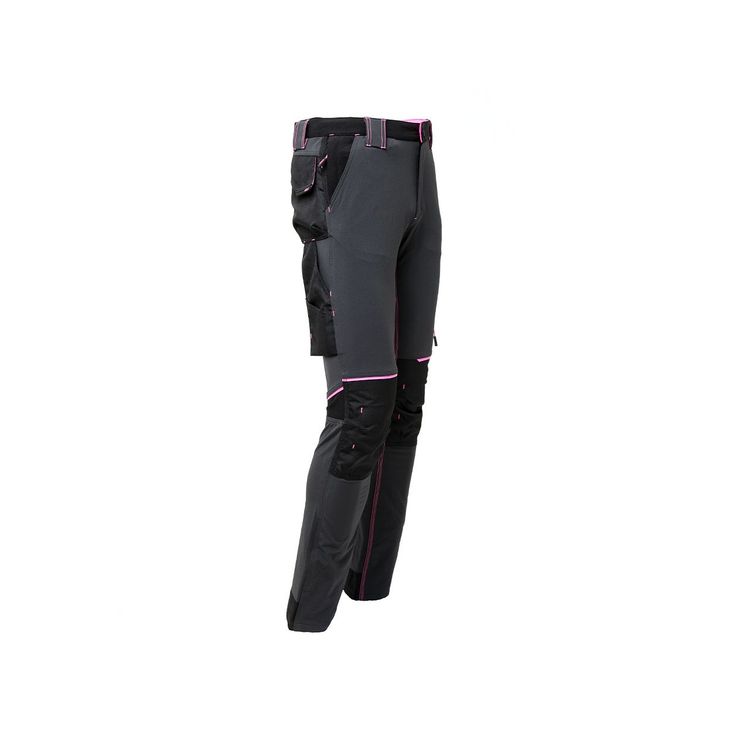 Pantaloni da lavoro Donna U-Power ATOM LADY (Grey/Fucsia)