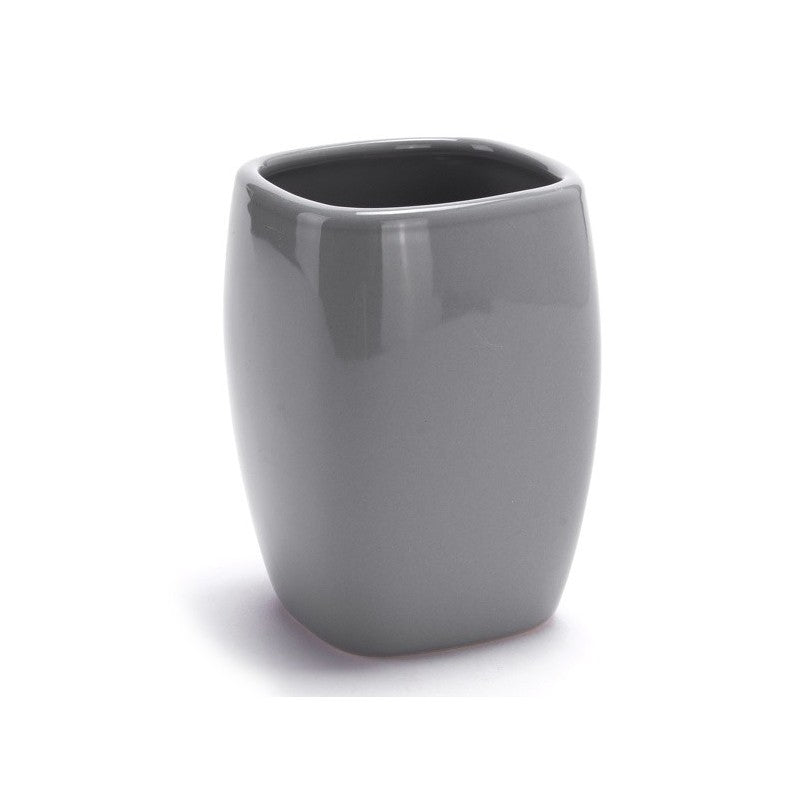 Set 3 accessori bagno in ceramica CLASSIC – Grigio (MSV)