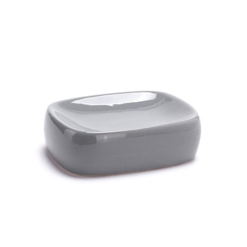 Set 3 accessori bagno in ceramica CLASSIC – Grigio (MSV)
