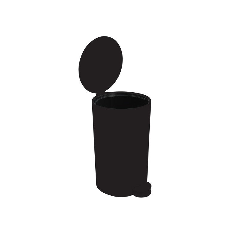 Pattumiera a pedale MSV OSAKI 3L – Nero opaco