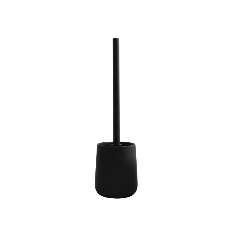 Scopino WC con supporto in ceramica MAONIE – Nero opaco (MSV)