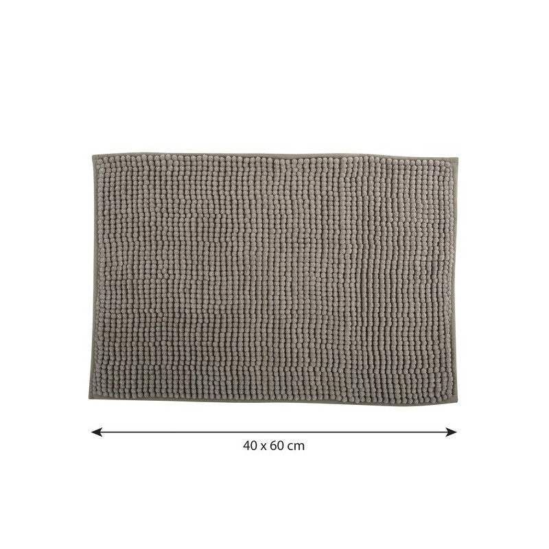 Tappetino Bagno Chenille Microfibra 40x60 Tortora | MSV