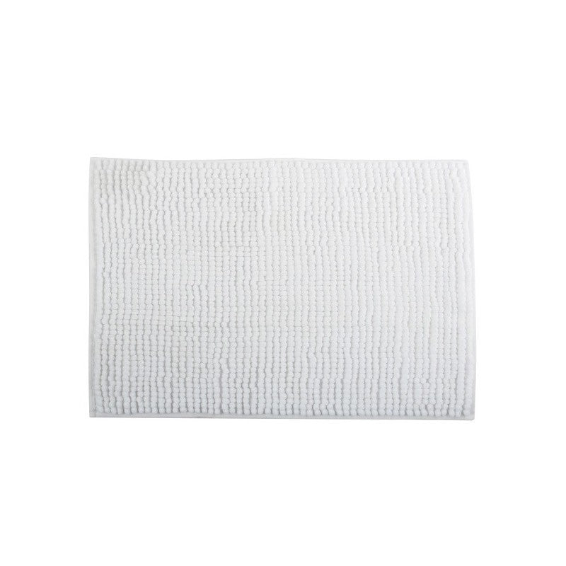 Tappetino da bagno in ciniglia microfibra 40x60 cm – Bianco (MSV)