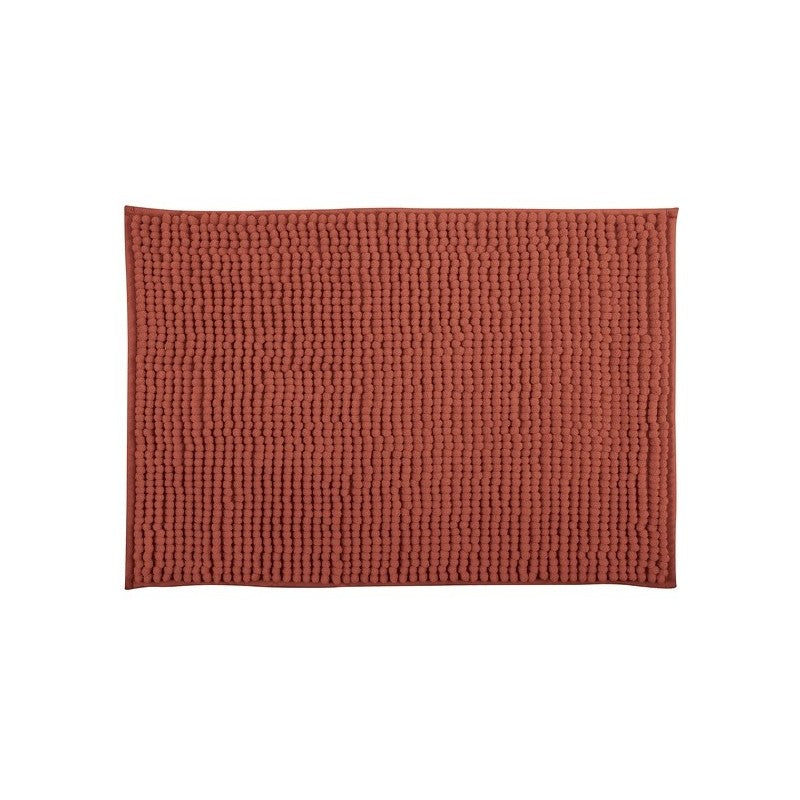 Tappetino da bagno ciniglia in microfibra 40x60 cm Terracotta (MSV)