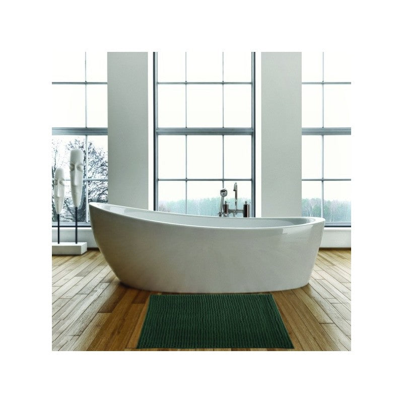 Tappetino Bagno MSV in Microfibra Ciniglia 40×60 cm – Verde Scuro Antiscivolo