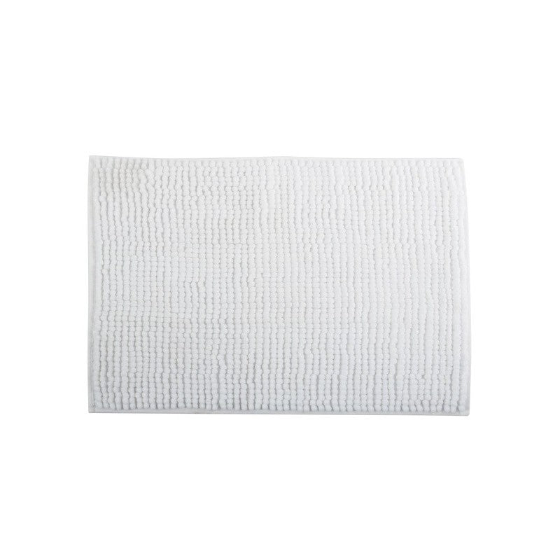 Tappetino da bagno CINIGLIA in microfibra 60x90 cm – Bianco MSV