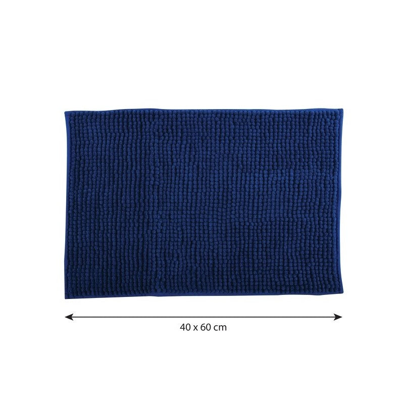 Tappetino da bagno in microfibra CINIGLIA 40x60 cm – Blu Scuro (MSV)