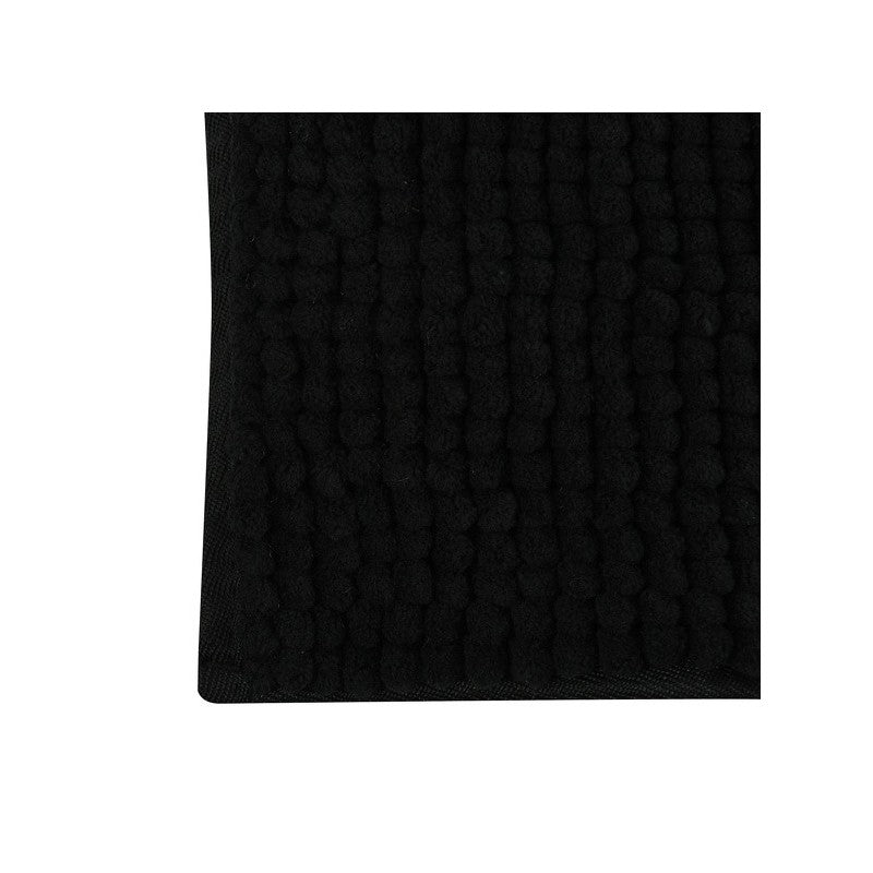 Tappetino da bagno in microfibra CINIGLIA MSV 40x60 cm – Nero