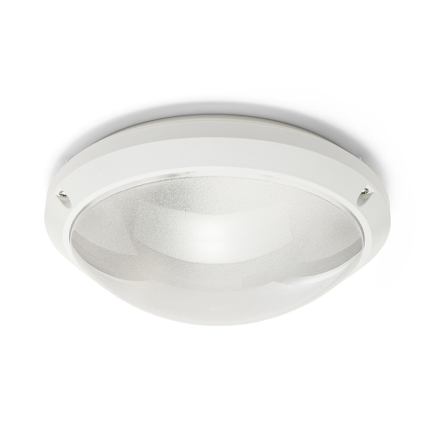 Velamp Plafoniera Tonda da Esterno E27 IP54 IK10 Ø27 cm – Applique Antivandalo per Parete e Soffitto