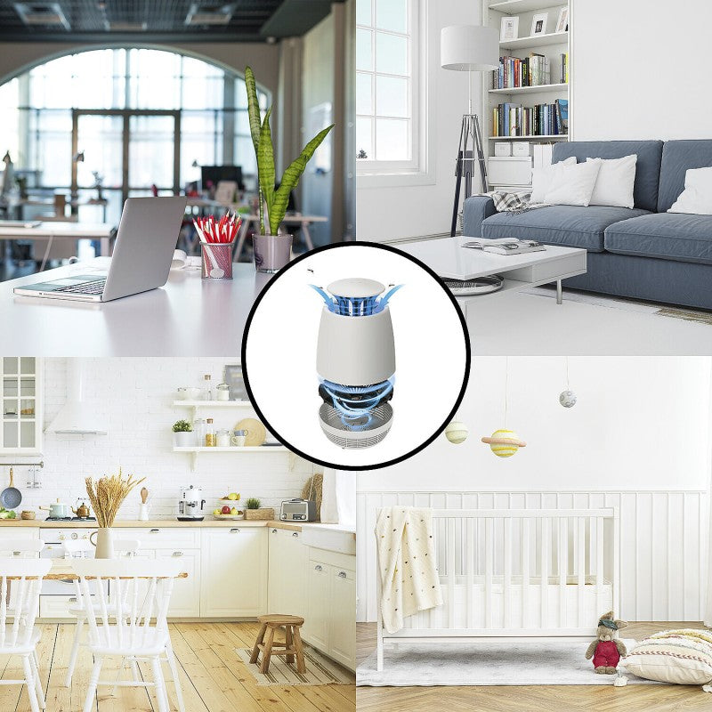 Velamp SLURP Zanzariera Elettrica ad Aspirazione UV LED 5W – Uso Interno