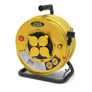 Velamp STAK Avvolgicavo Professionale 25 m con 4 Prese Francesi IP44 – Cavo H07RN-F 3G2,5 mm²