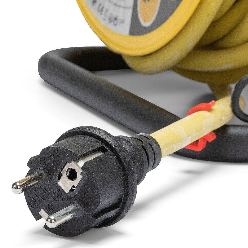 Velamp STAK Avvolgicavo Professionale 25 m con 4 Prese Francesi IP44 – Cavo H07RN-F 3G2,5 mm²