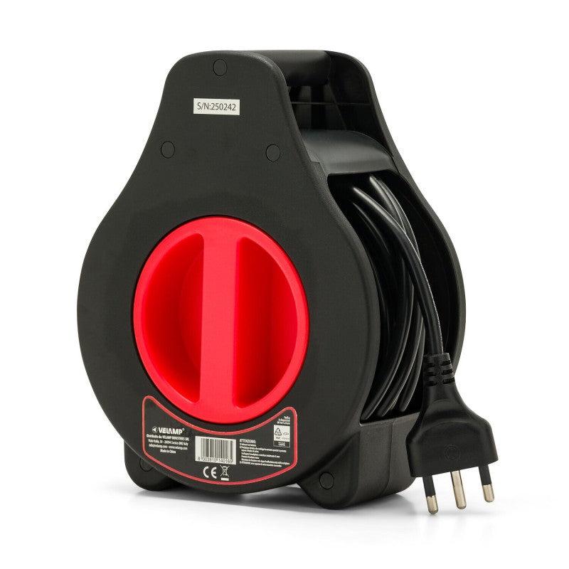 Velamp Avvolgicavo elettrico con prese Schuko