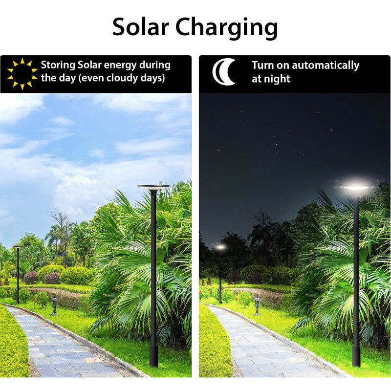 Velamp Spielberg - Lampione LED Solare 2300 Lumen IP65 da Palo