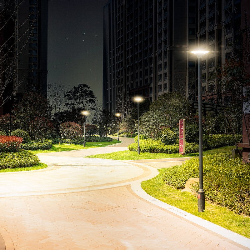 Velamp Spielberg - Lampione LED Solare 2300 Lumen IP65 da Palo