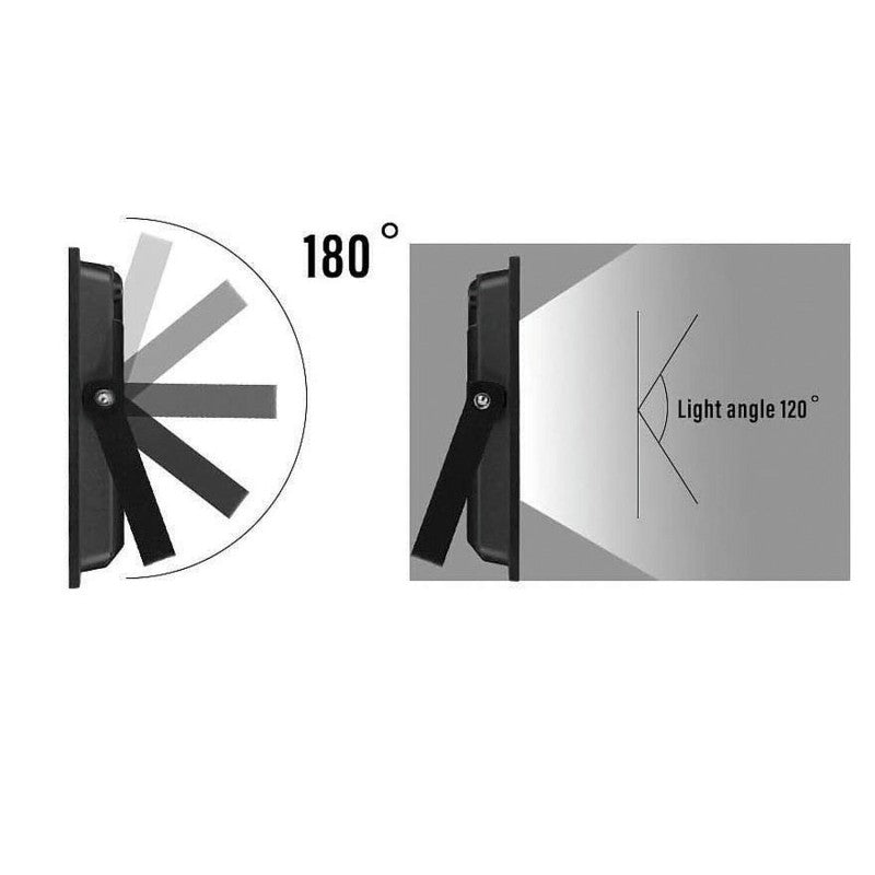 Velamp PADLIGHT5 - Faretto LED da Esterno IP65 4000K Nero
