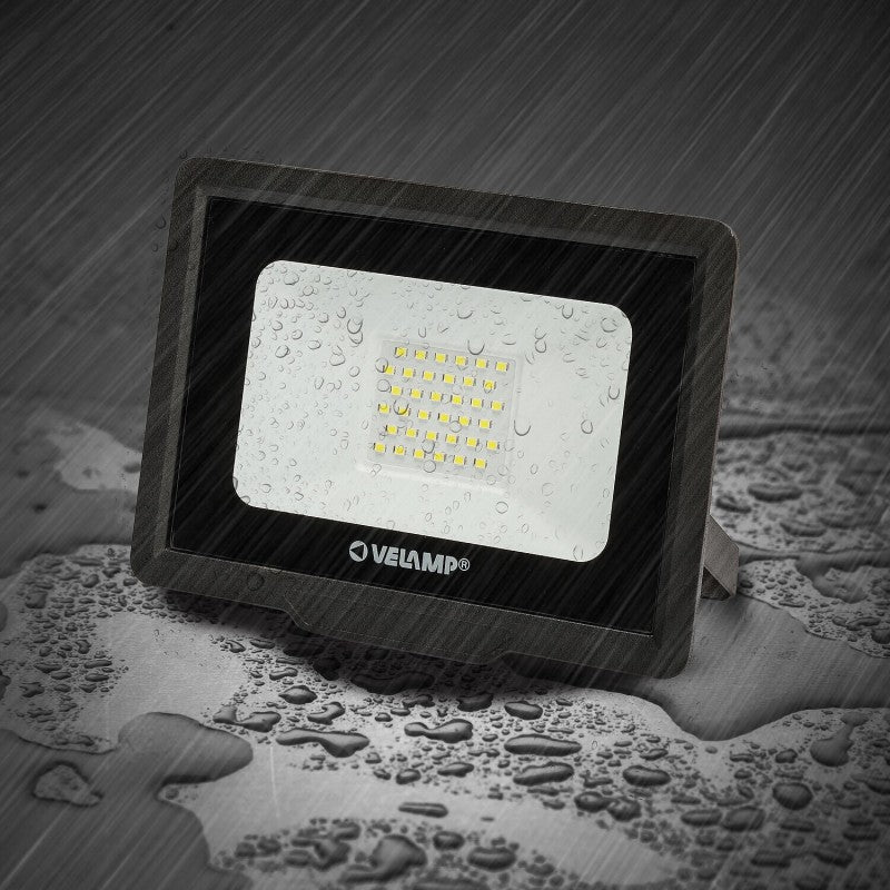 Velamp PADLIGHT5 - Faretto LED da Esterno IP65 4000K Nero