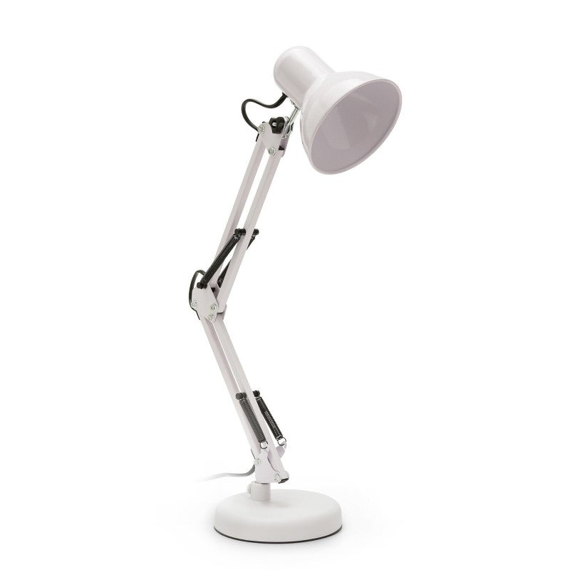Velamp Charleston XL - Lampada da tavolo bianca con attacco E27