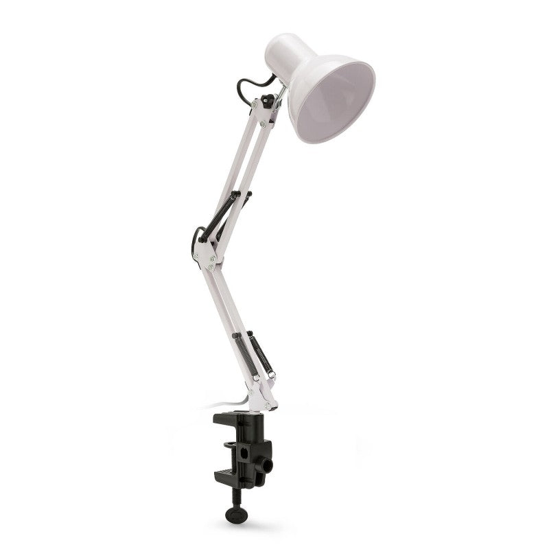 Velamp Charleston XL - Lampada da tavolo bianca con attacco E27