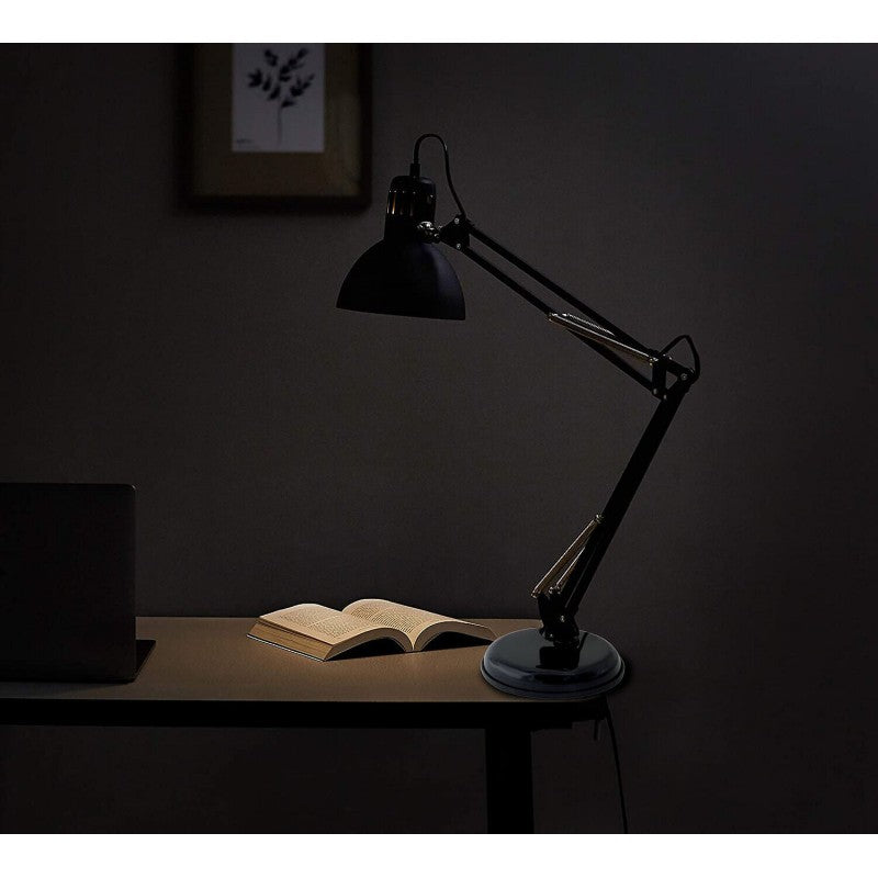 Velamp Charleston XL - Lampada da tavolo bianca con attacco E27