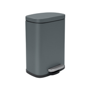 Pattumiera a pedale AKIRA 5L – Acciaio grigio opaco