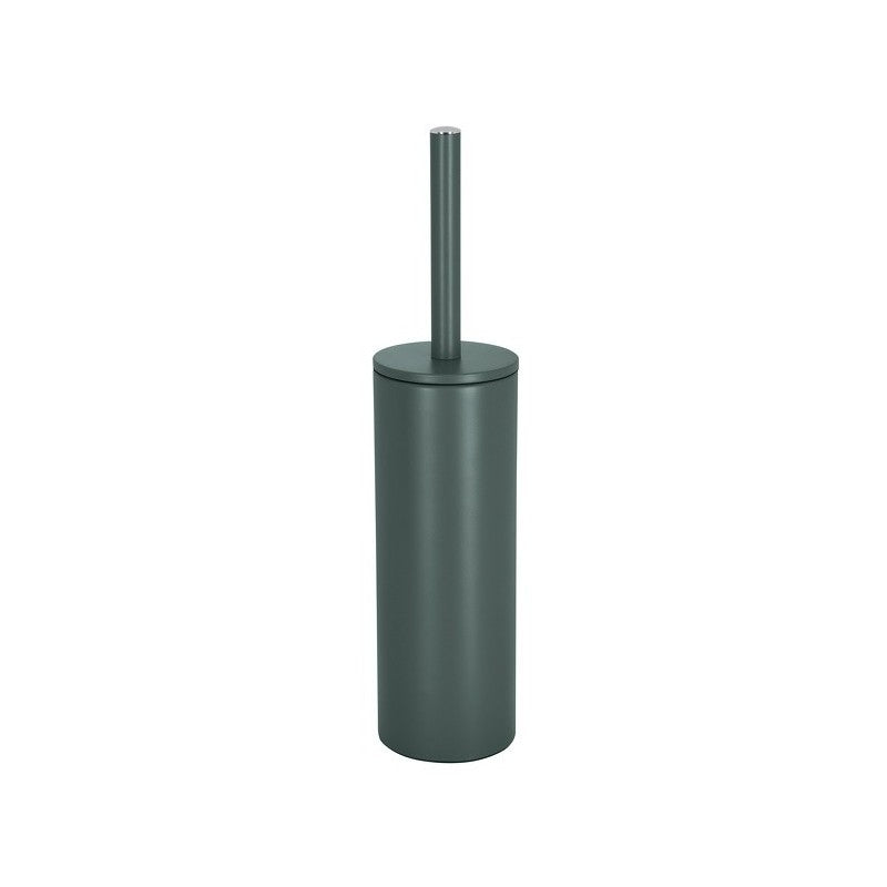Scopino WC con supporto in acciaio AKIRA – Verde Scuro Opaco (Spirella)