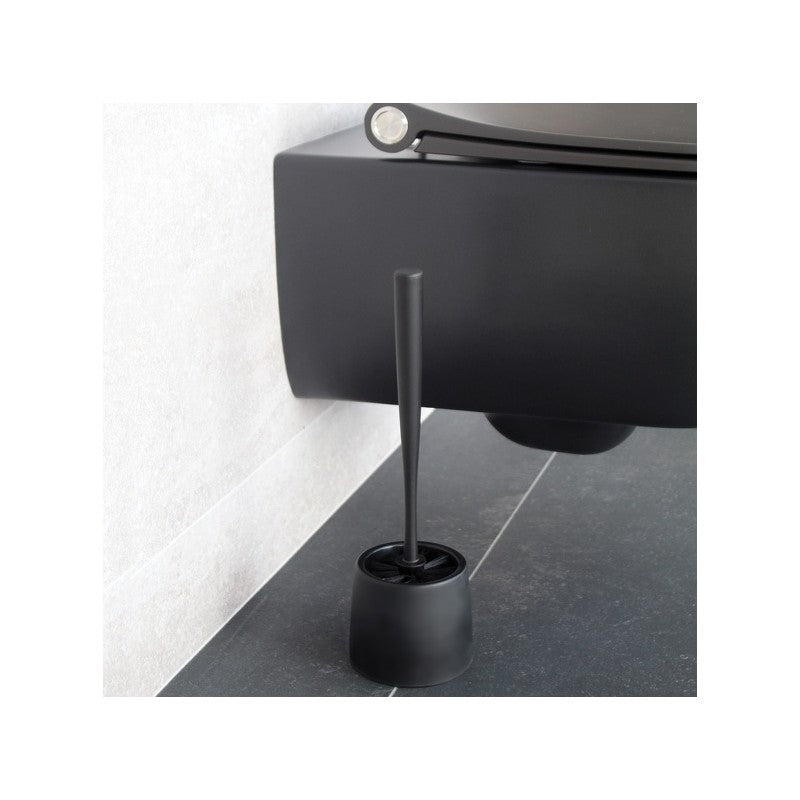 Scopino WC con supporto RICK Nero – Spirella