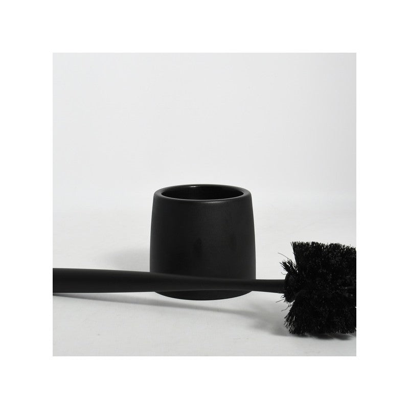 Scopino WC con supporto RICK Nero – Spirella
