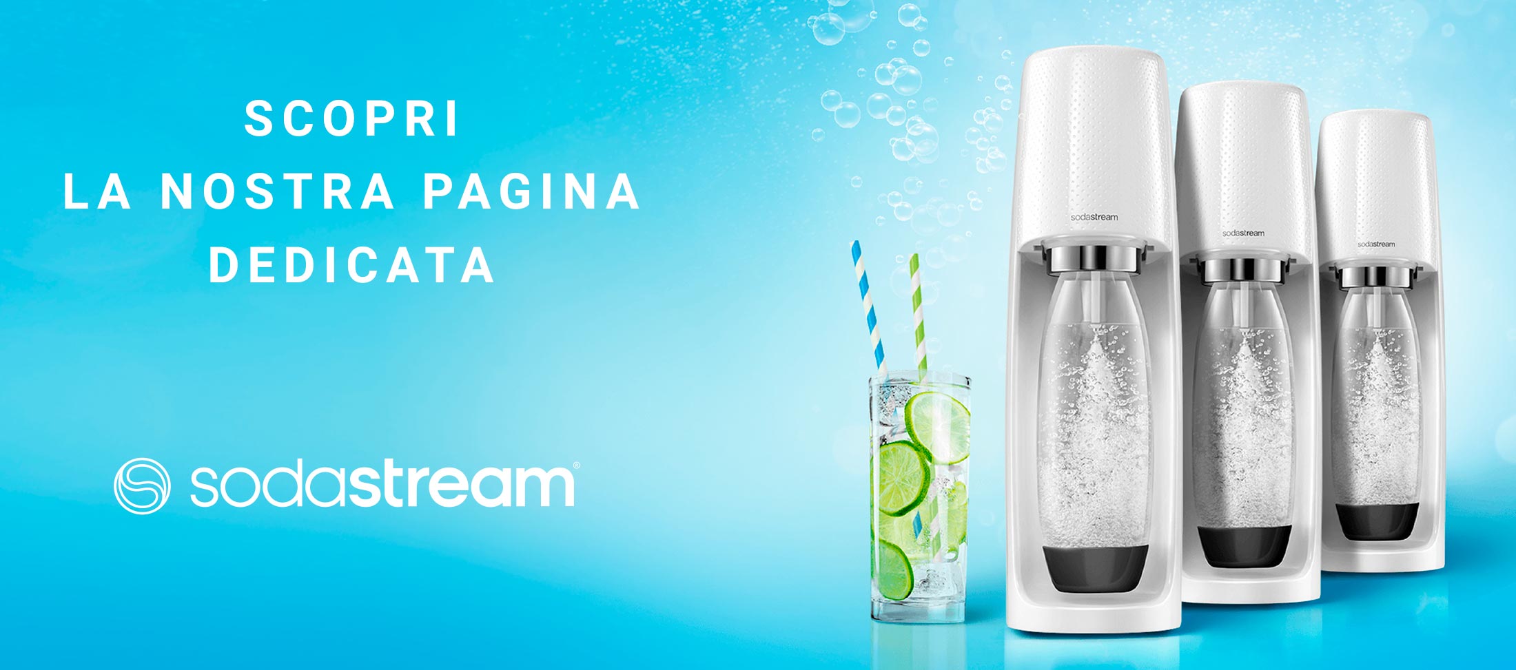 Gasatori: acqua frizzante e bibite gassate con SodaStream